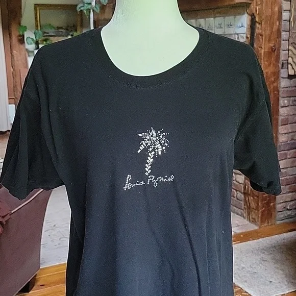 SONIA RYKIEL PALM TREE SPARKLE TEE - Picture 7 of 8